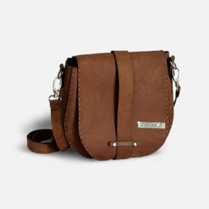 Embo001 - 1 Leather Saddle Bag