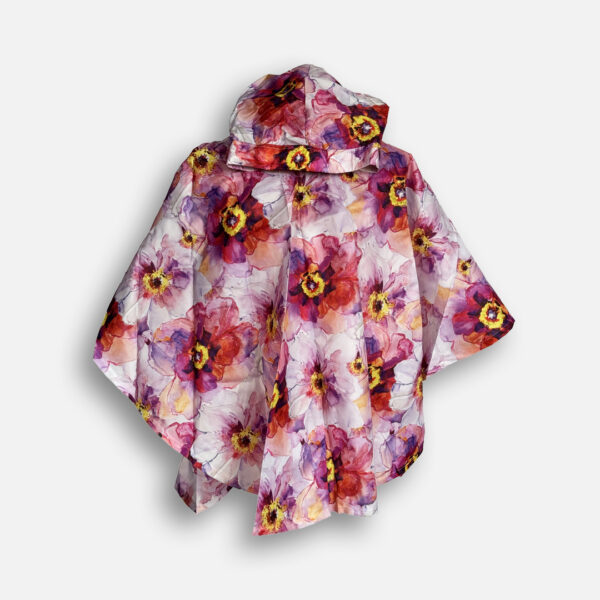Poncho Bright Poppy
