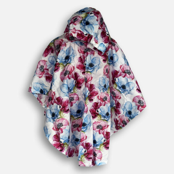 Poncho Plum Blue Poppy