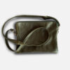 Double Crossbody Bag in Forest Green Leather
