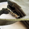 Double Crossbody Bag in Forest Green Leather