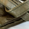 The Embo Double Clutch Bag in Forest Green Leather