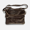 Embo001 - 1 The Embo Messenger Bag in Dark Choc Brown Leather